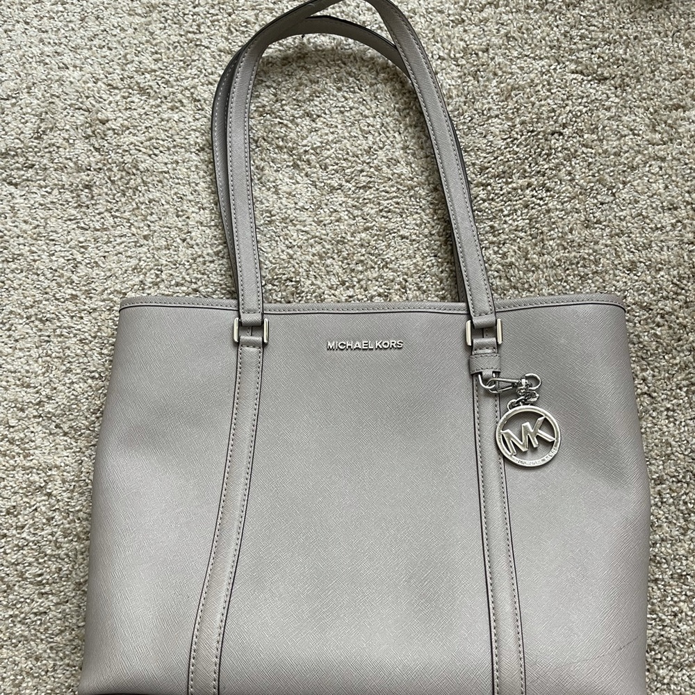 Michael Kors leather computer tote